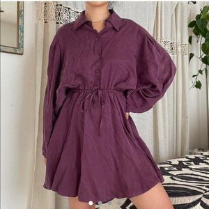 ZARA PURPLE FLOWY DRESS🌸🌼